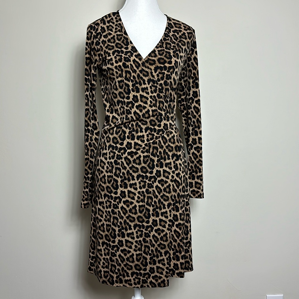Michael Kors Cheetah Print Wrap‎ Dress